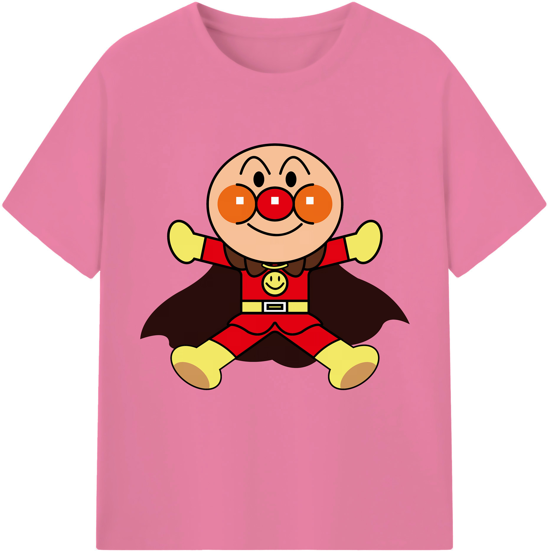 （画像用） アンパンマン Anpanman 綿100％半袖Tシャツ（フロントプリント）